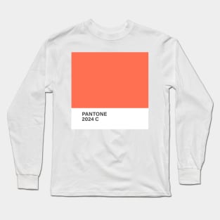 pantone, 2024c, orange, color, 2024 Long Sleeve T-Shirt